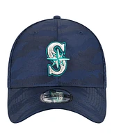 New Era Men's Navy Seattle Mariners Subtle Camo 39THIRTY Flex Hat