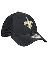 New Era Men's Black Orleans Saints Active Camo 39THIRTY Flex Hat