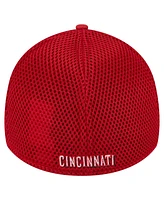 New Era Men's Red Cincinnati Reds Subtle Camo 39THIRTY Flex Hat