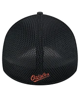 New Era Men's Black Baltimore Orioles Subtle Camo 39THIRTY Flex Hat