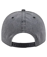 New Era Men's Charcoal New York Islanders Throwback Washed A-Frame Pre-Curved 9FIFTY Snapback Hat
