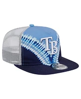 New Era Men's Tampa Bay Rays Tie-Dye Golfer Trucker Adjustable Hat