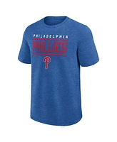 Fanatics Men's Heather Royal Philadelphia Phillies Top Notch T-Shirt