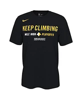 Nike Men's and Women's Black Denver Nuggets 2025 Nba Playoffs On-Court Mantra T-Shirt