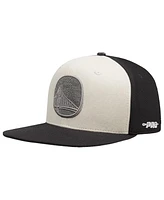 Pro Standard Men's Cream Golden State Warriors French Terry Snapback Hat