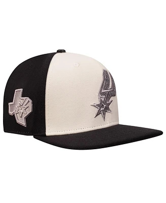 Pro Standard Men's Cream San Antonio Spurs French Terry Snapback Hat