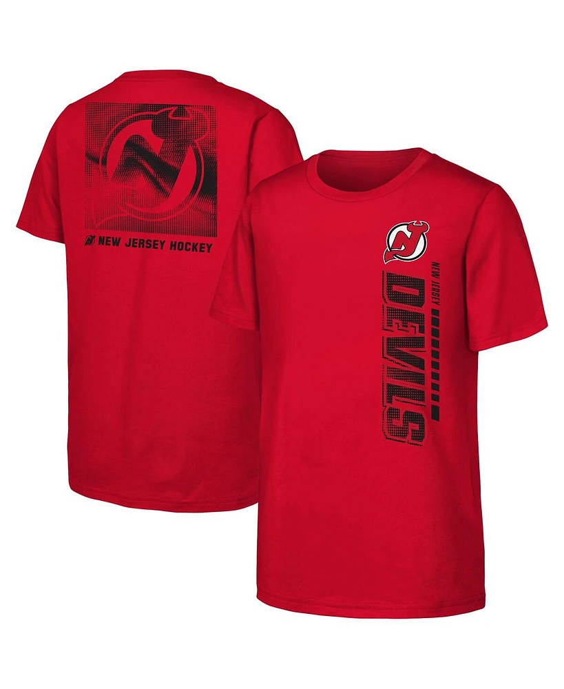Outerstuff Big Boys and Girls Red New Jersey Devils Atmosphere T-Shirt