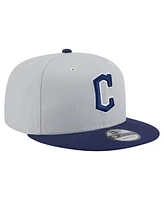 New Era Men's Gray/Navy Cleveland Guardians 2-Tone Color Pack 9FIFTY Snapback Hat
