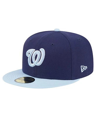 New Era Men's Navy/Light Blue Washington Nationals Color Pack 2-Tone 59FIFTY Fitted Hat