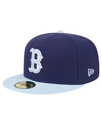 New Era Men's Navy/Light Blue Boston Red Sox Color Pack 2-Tone 59FIFTY Fitted Hat