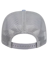 New Era Men's Light Blue/Gray Sacramento Kings Adventure Aloha Pattern 9SEVENTY Stretch-Snap Hat