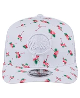 New Era Men's White New York Yankees Flamingo Mesh Back 9SEVENTY Stretch-Snap Hat