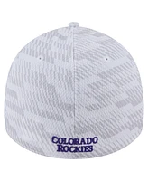 New Era Men's White Colorado Rockies Graded 39THIRTY Flex Hat