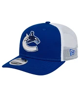 New Era Men's Blue Vancouver Canucks Core Trucker 9SEVENTY Stretch-Snap Hat