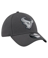 New Era Men's Graphite Houston Texans Main 39THIRTY Flex Hat