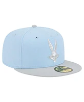New Era Men's Light Blue/Gray Looney Tunes Two-Tone Color Pack 59FIFTY Fitted Hat