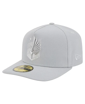 New Era Men's Gray Minnesota United Fc Color Pack A-Frame 59FIFTY Fitted Hat