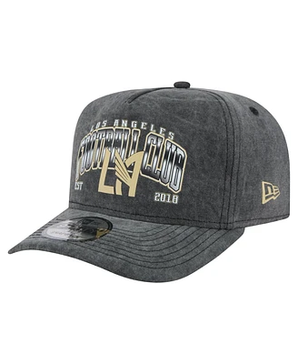 New Era Men's Black Lafc Washed 9FIFTY A-Frame Adjustable Hat