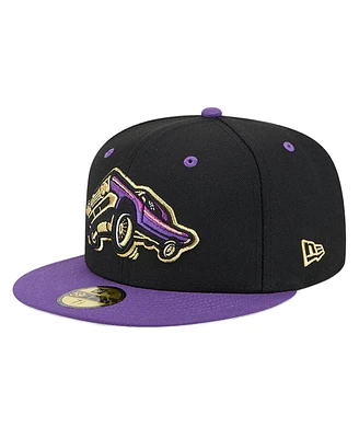 New Era Men's Black Fresno Grizzlies Copa de la Diversion 59FIFTY Fitted Hat