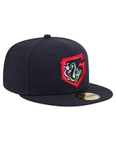 New Era Men's Navy Gwinnett Stripers Authentic Collection 59FIFTY Fitted Hat