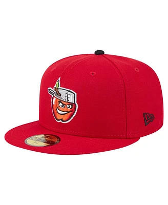 New Era Men's Red Fort Wayne TinCaps Authentic Collection 59FIFTY Fitted Hat