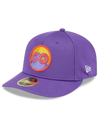 New Era Men's Purple Colorado Rockies 2025 City Connect Batting Practice Low Profile 59FIFTY Fitted Hat