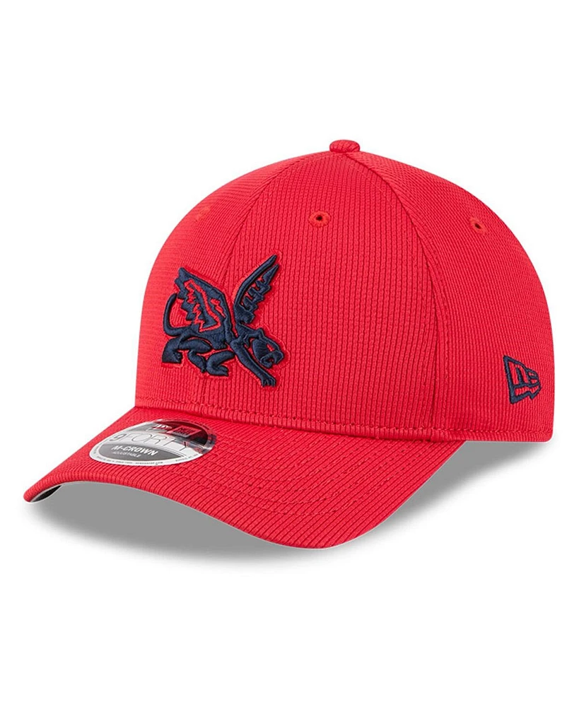 New Era Men's Red Texas Rangers City Connect Batting Practice 9FORTY M-Crown Adjustable Hat