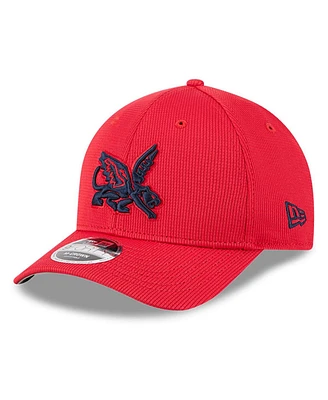 New Era Men's Red Texas Rangers City Connect Batting Practice 9FORTY M-Crown Adjustable Hat