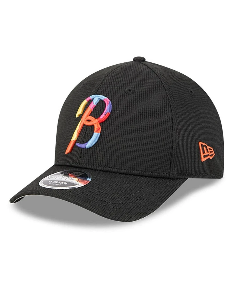 New Era Men's Black Baltimore Orioles City Connect Batting Practice 9FORTY M-Crown Adjustable Hat