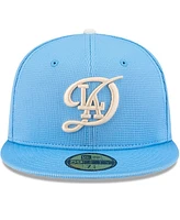 New Era Men's Light Blue Los Angeles Dodgers City Connect Batting Practice 59FIFTY Fitted Hat