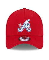 New Era Men's Red Atlanta Braves City Connect Batting Practice 39THIRTY Flex Hat