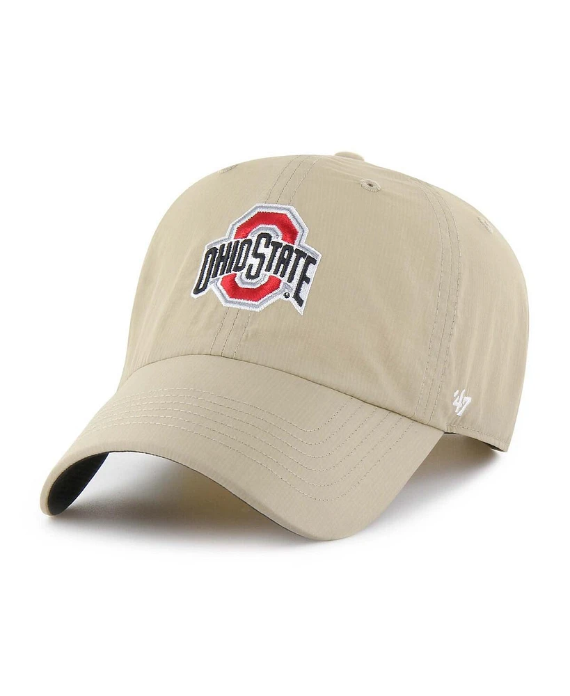 '47 Brand Men's Khaki Ohio State Buckeyes Clean Up Brrr Adjustable Hat