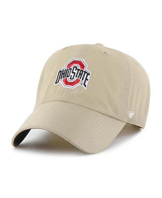 '47 Brand Men's Khaki Ohio State Buckeyes Clean Up Brrr Adjustable Hat