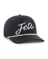 '47 Brand Men's Black New York Jets Brrr Fairway Hitch Adjustable Hat