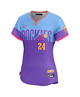 Nike Women's Ryan McMahon Purple/Light Blue Colorado Rockies 2025 City Connect Limited Player Jersey