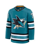 Fanatics Men's Macklin Celebrini Teal San Jose Sharks Home Premium Jersey