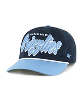 '47 Brand Men's Navy/Light Blue Memphis Grizzlies Dropshadow Rope Hitch Adjustable Hat