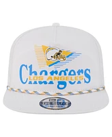 New Era Men's White Los Angeles Chargers Collide Golfer Snapback Hat