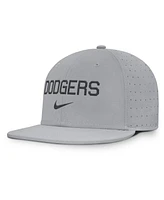 Nike Men's Gray Los Angeles Dodgers True Performance Fitted Hat