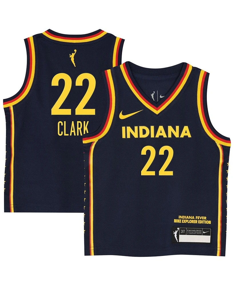 Nike Toddler Caitlin Clark Navy Indiana Fever Explorer Edition Victory Jersey