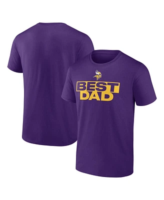 Logo Athletic Men's Purple Minnesota Vikings Best Dad T-Shirt