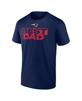 Logo Athletic Men's Navy New England Patriots Best Dad T-Shirt