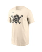 Nike Men's Cream Pittsburgh Pirates Camo Logo T-Shirt