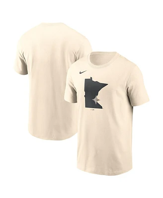 Nike Men's Cream Minnesota Twins Camo Logo T-Shirt