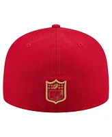New Era Men's Scarlet San Francisco 49ers State Stitch 59FIFTY Fitted Hat