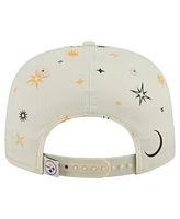 New Era Men's Cream Pittsburgh Steelers Celestial Golfer Adjustable Hat