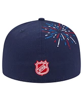 New Era Men's Navy Jersey Devils Americana Fireworks 59FIFTY Fitted Hat