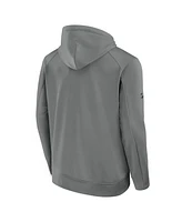 Fanatics Men's Gray Colorado Avalanche 2025 Stanley Cup Playoffs Authentic Pro Rink Fly Fleece Pullover Hoodie
