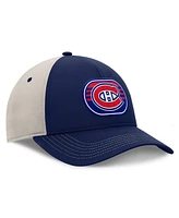 Fanatics Men's Navy/Gray Montreal Canadiens 2025 Stanley Cup Playoffs Locker Room Trucker Adjustable Hat