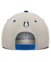 Fanatics Men's Blue/Gray St. Louis Blues 2025 Stanley Cup Playoffs Locker Room Trucker Adjustable Hat